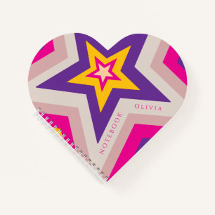 Stars in colourful formation Spiral Notebook