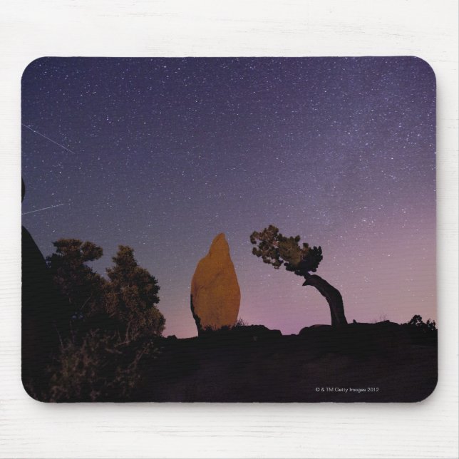 Stars in sky over desert 3 mouse pad (Front)