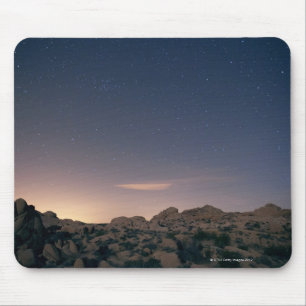 Stars in sky over desert 4 mouse pad