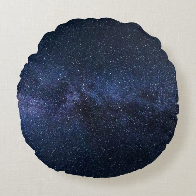 Stars in the Milky Way Round Cushion (Front)