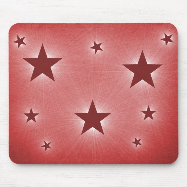 Stars in the Night Sky Mousepad, Dark Red Mouse Pad (Front)