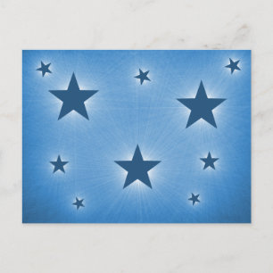 Stars in the Night Sky Postcard, Blue Postcard