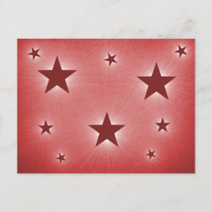 Stars in the Night Sky Postcard, Dark Red Postcard
