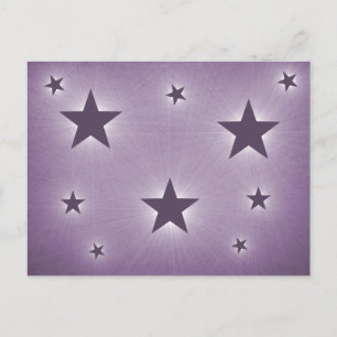 Stars in the Night Sky Postcard, Purple Postcard