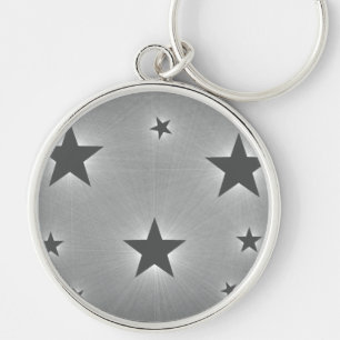 Stars in the Night Sky Premium Keychain, Dark Grey Key Ring
