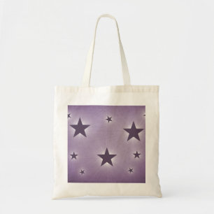 Stars in the Night Sky Tote Bag, Purple Bag