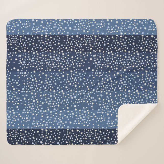 Stars in the Sky Sherpa Blanket (Front (Horizontal))