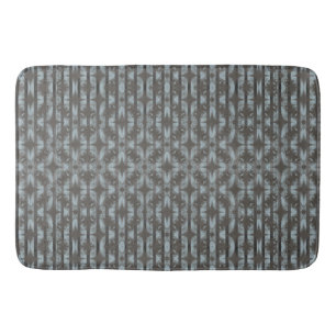 Stars in Tiles & Stripes Pattern Bath Mat