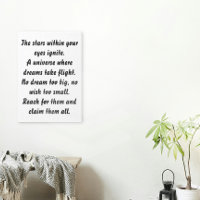 Stars in Your Eyes Inspirational Mini Poem