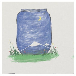 Stars Jar Fabric