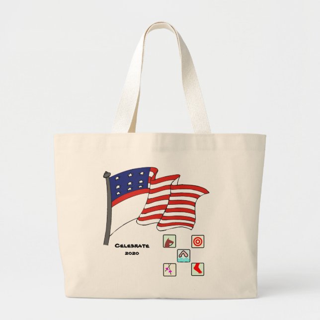 Stars - large tote bag (Front)