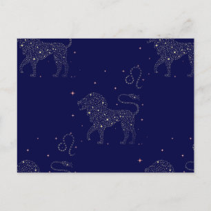 stars leo postcard