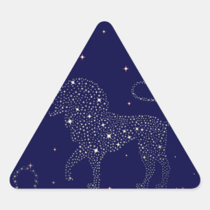 stars leo triangle sticker