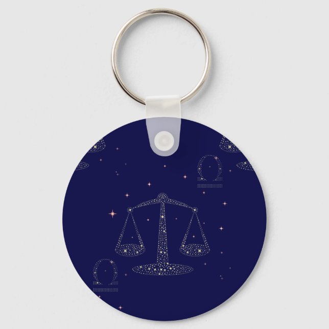 stars libra key ring (Front)