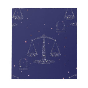 stars libra notepad