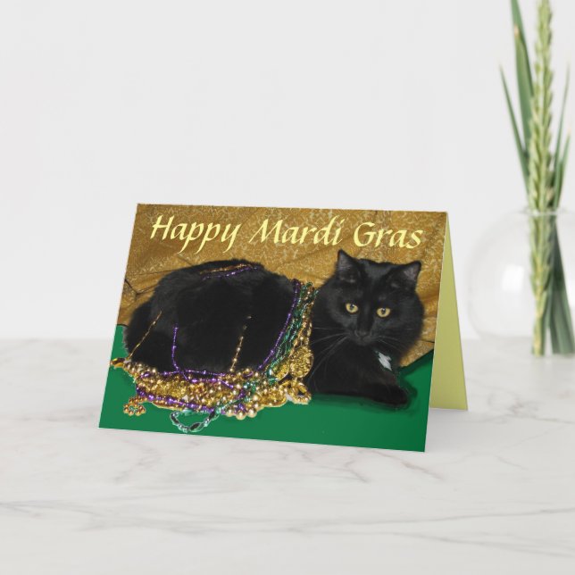 Star's Mardi Gras Card (Front)