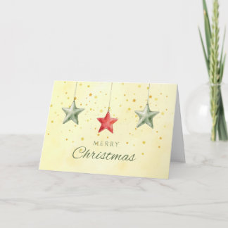 Stars Merry Christmas Card