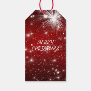 Stars Merry Christmas Gift Tags