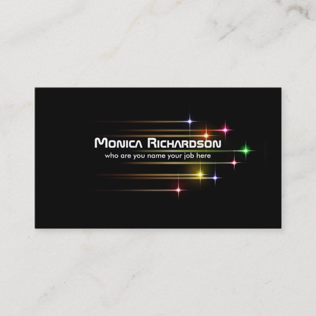 stars modern business card (Front)