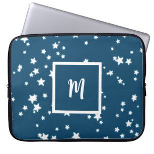 Stars monogram laptop sleeve