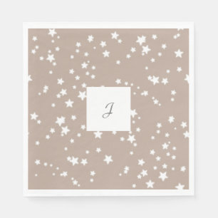 Stars monogram napkin