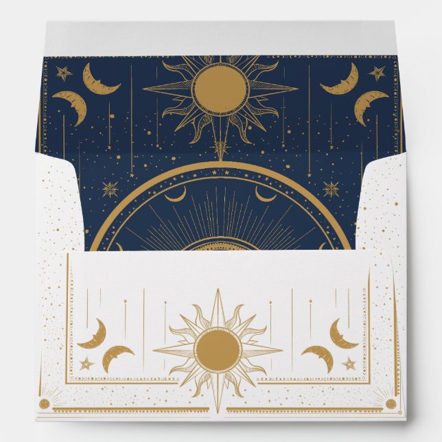 stars, moon and sun envelope (Back (Bottom))