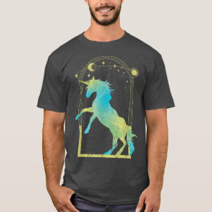 Stars Moon Magical Animal Unicorn Lover Fairytale  T-Shirt