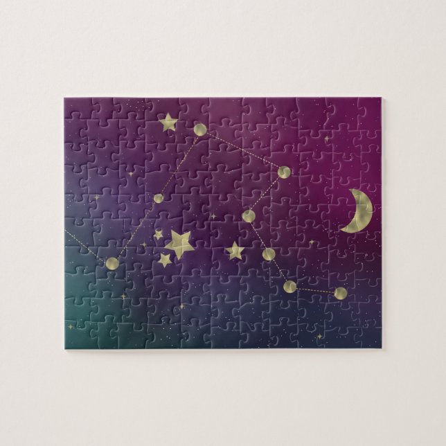 Stars Moon Nebula Constellation Galaxy Jigsaw Puzzle (Horizontal)