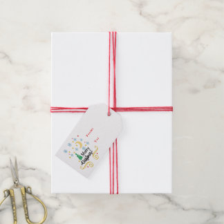 Stars, Moon, Snowflakes, and Merry Christmas, ZSSG Gift Tags