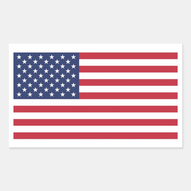 Stars n Stripes 35 - Medium Rectangle Rectangular Sticker (Front)