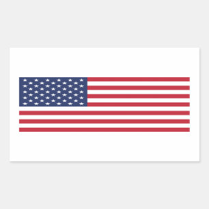 Stars n Stripes 35 - Medium Rectangle Rectangular Sticker