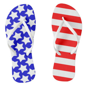 Stars n Stripes Red White Blue Summer Jandals