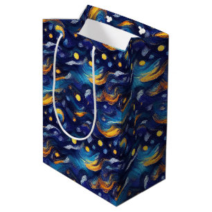 Stars Night Sky Birthday Medium Gift Bag