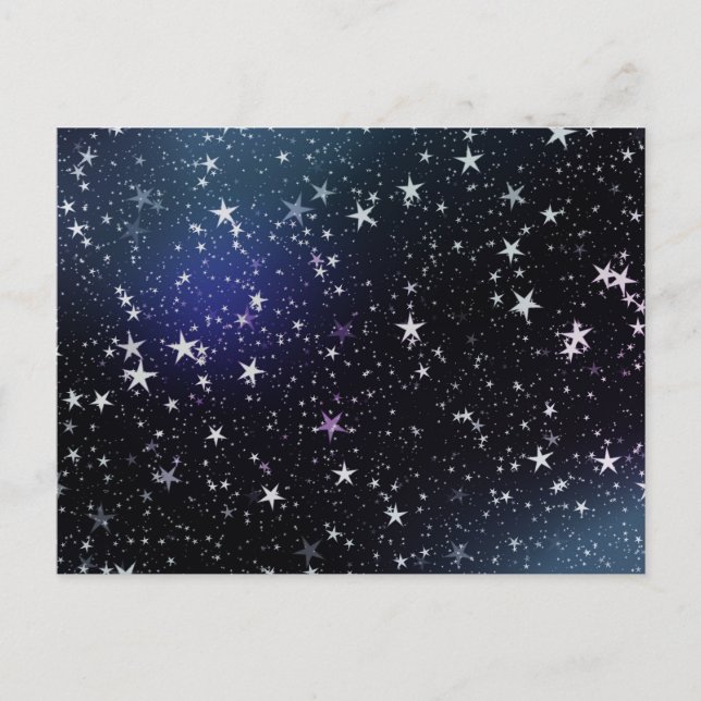 Stars night sky postcard (Front)