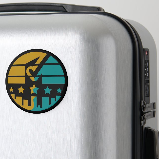 Stars of Approval - A Modern Perspective Magnet (In Situ (Luggage))