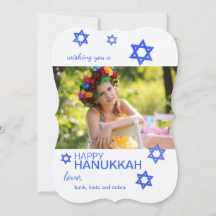 Stars of David Photo Holiday Card