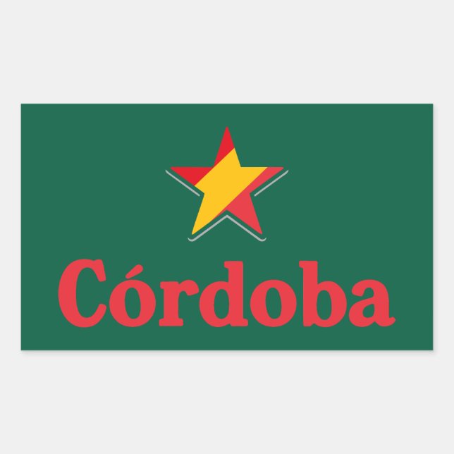 Stars of Spain – Cordoba Rectangular Sticker (Front)