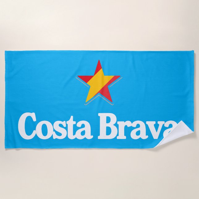 Stars of Spain – Costa Brava Beach Towel (Front)