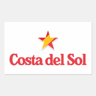 Stars of Spain – Costa del Sol Rectangular Sticker