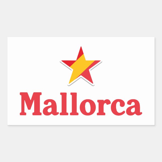 Stars of Spain – Mallorca Rectangular Sticker (Front)