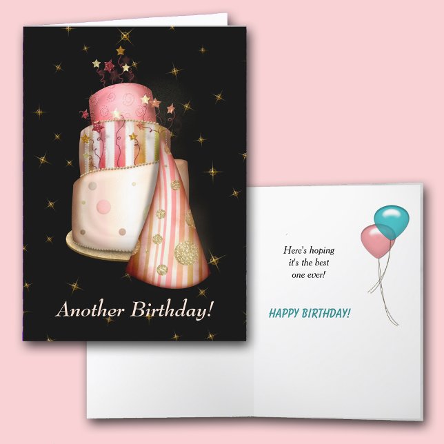 Stars on Black Birthday Images Card (Creator Uploaded)