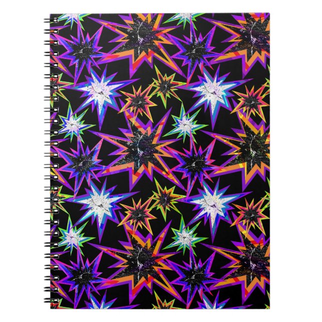 Stars on black . notebook (Front)