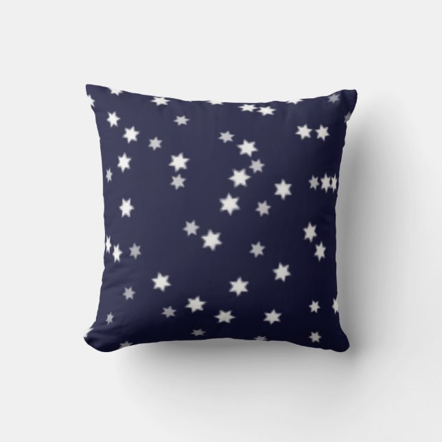 Stars on Dark Blue Cushion (Front)