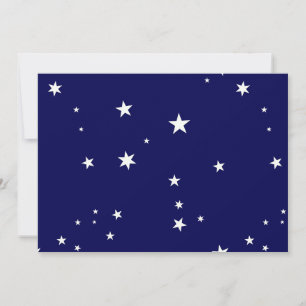 Stars on Dark Blue Invitation