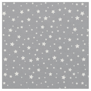 Stars on Dark Grey Fabric