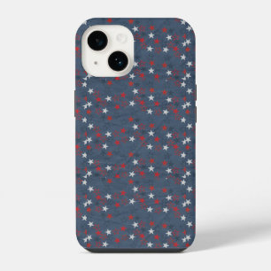 Stars On Denim Blue iPhone 14 Case