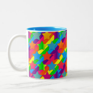 Stars on Stripes-Two Toned Coffee Mug