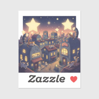 Stars Over Cat City – Whimsical