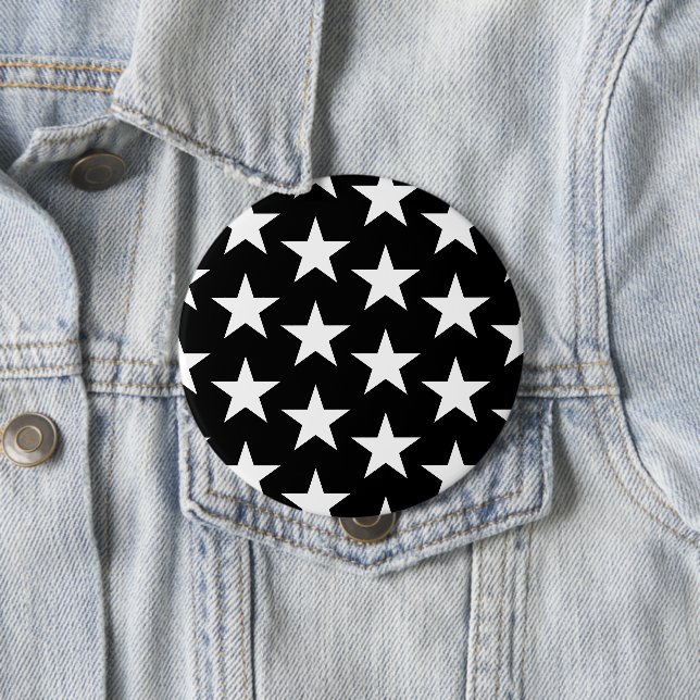 Stars Pattern 11 10 Cm Round Badge (In Situ)