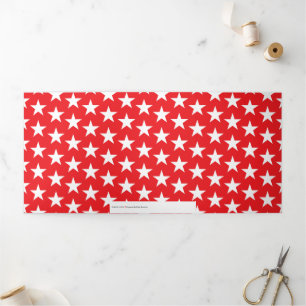 Stars Pattern 12 Tri-Fold Holiday Card